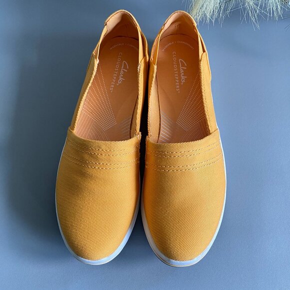 Clarks Cloudstepper Breeze Step Casual Orange Shoes 9 - Picture 3 of 8